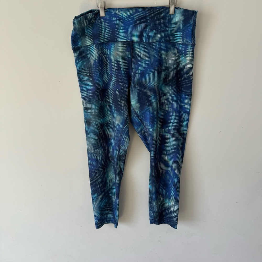 lululemon athletica Blue Multi-Pattern High-Rise capri leggings - Picture 3 of 9
